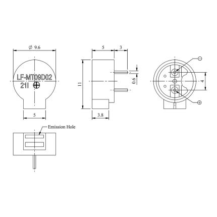 LF-MT09D02,Magnetic Transducer(external drive type)