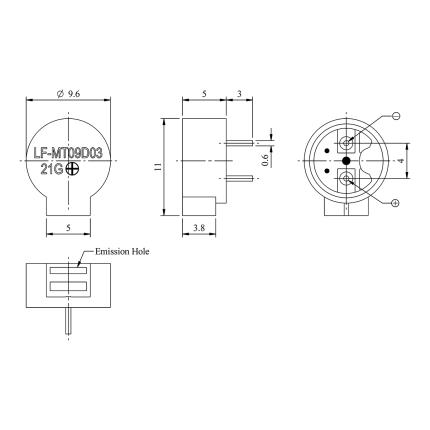 LF-MT09D03,Magnetic Transducer(external drive type)