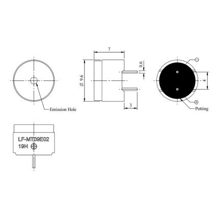 LF-MT09E02, transductor magn&#xE9;tico (tipo de unidad externa)