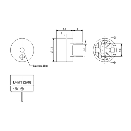 LF-MT12A03,Magnetic Transducer