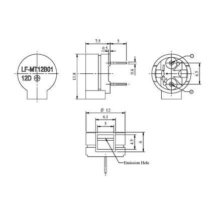 LF-MT12B01,Magnetic Transducer