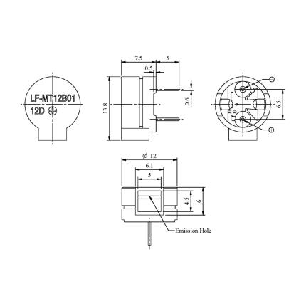 LF-MT12B01,Magnetic Transducer(external drive type)