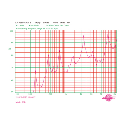 LF-PE50W10A-B,Piezoelectric Buzzer for external drive