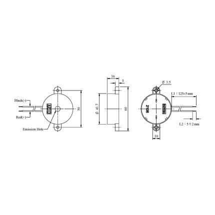 LF-PB42W29A, zumbador piezoel&#xE9;ctrico para circuito de controlador incorporado