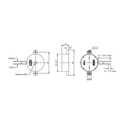 LF-PB42W29B, zumbador piezoel&#xE9;ctrico para circuito de controlador incorporado