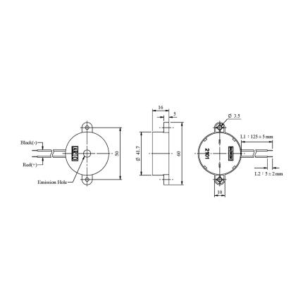 LF-PB42W29C, zumbador piezoel&#xE9;ctrico para circuito de controlador incorporado