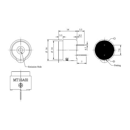 LF-MT16A02, transductor magn&#xE9;tico (tipo de unidad externa)