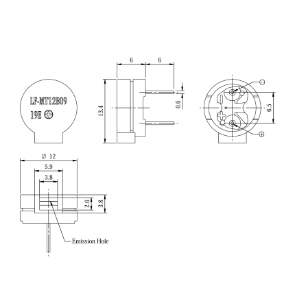 LF-MT12B09 Magnetic Transducer(external drive type)