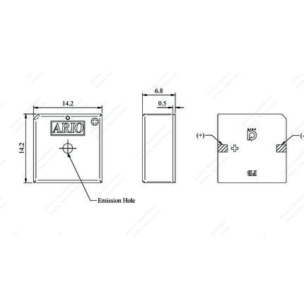 LF-PB14T40D ,Piezoelectric Buzzer for driver circuit built-in