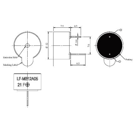 LF-MB12A05,Magnetic Buzzer