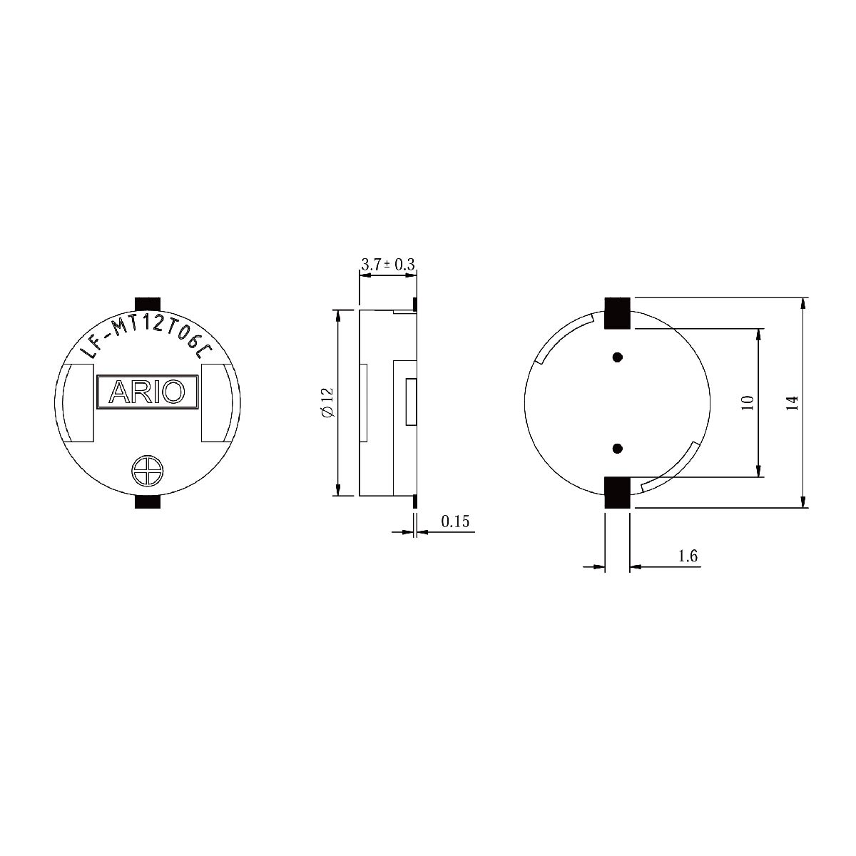 Magnetic Transducer(external drive type), LF-MT12T06C - Ariose ...