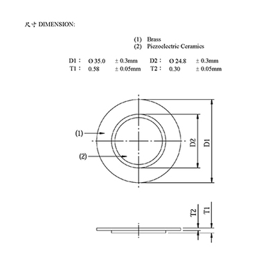 D35E29B,Piezoelectric Ceramic Element
