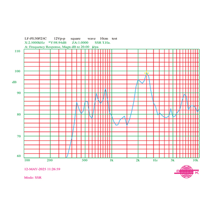 LF-PE30P25C,Piezoelectric Buzzer for external drive