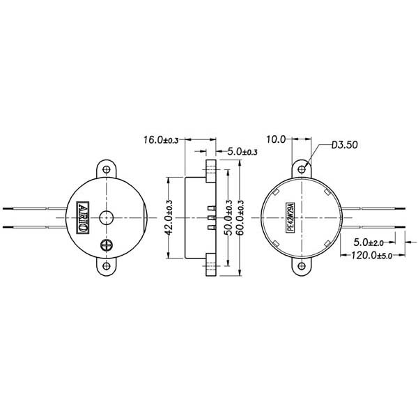 LF-PE42W29A Piezoelectric Buzzer for external drive